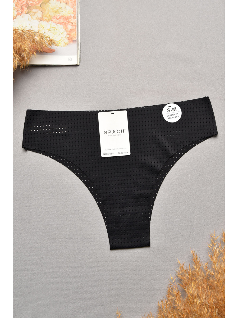 Труси жіночі однотонні чорного кольору 9884 207740C Труси жіночі однотонні чорного кольору 9884 207740C