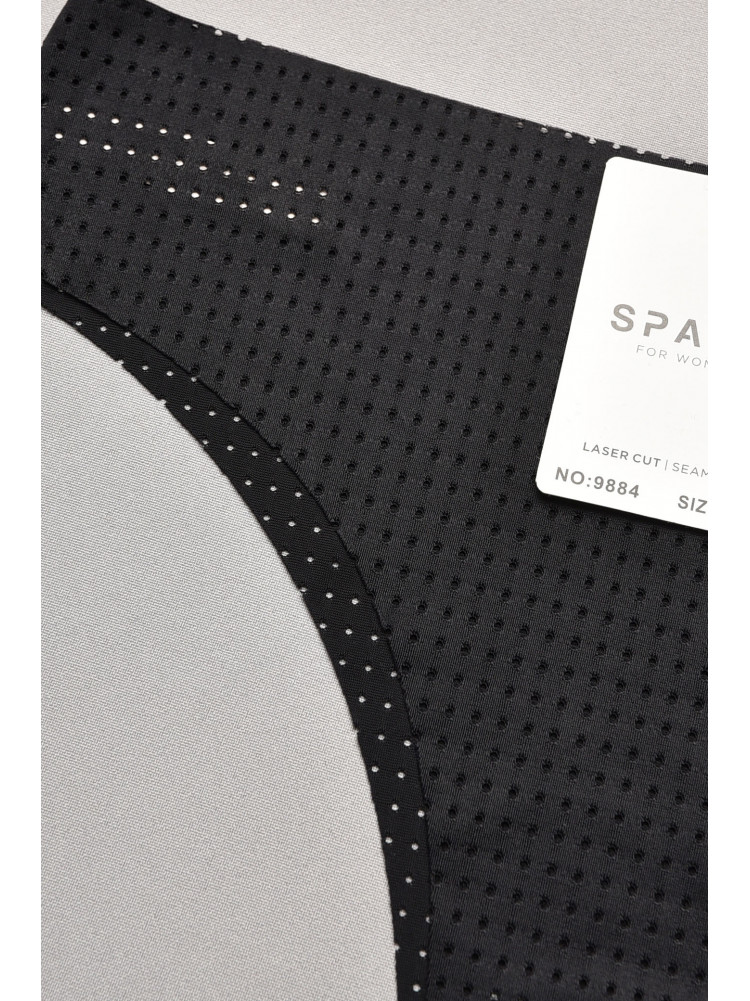 Труси жіночі однотонні чорного кольору 9884 207740C Труси жіночі однотонні чорного кольору 9884 207740C