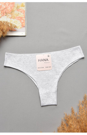 Труси жіночі в рубчик однотонні світло-сірого кольору 57248 207748C Труси жіночі в рубчик однотонні світло-сірого кольору 57248 207748C