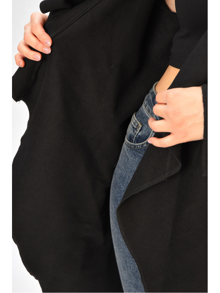 Кардиган женский полубатальные черного цвета 207757C