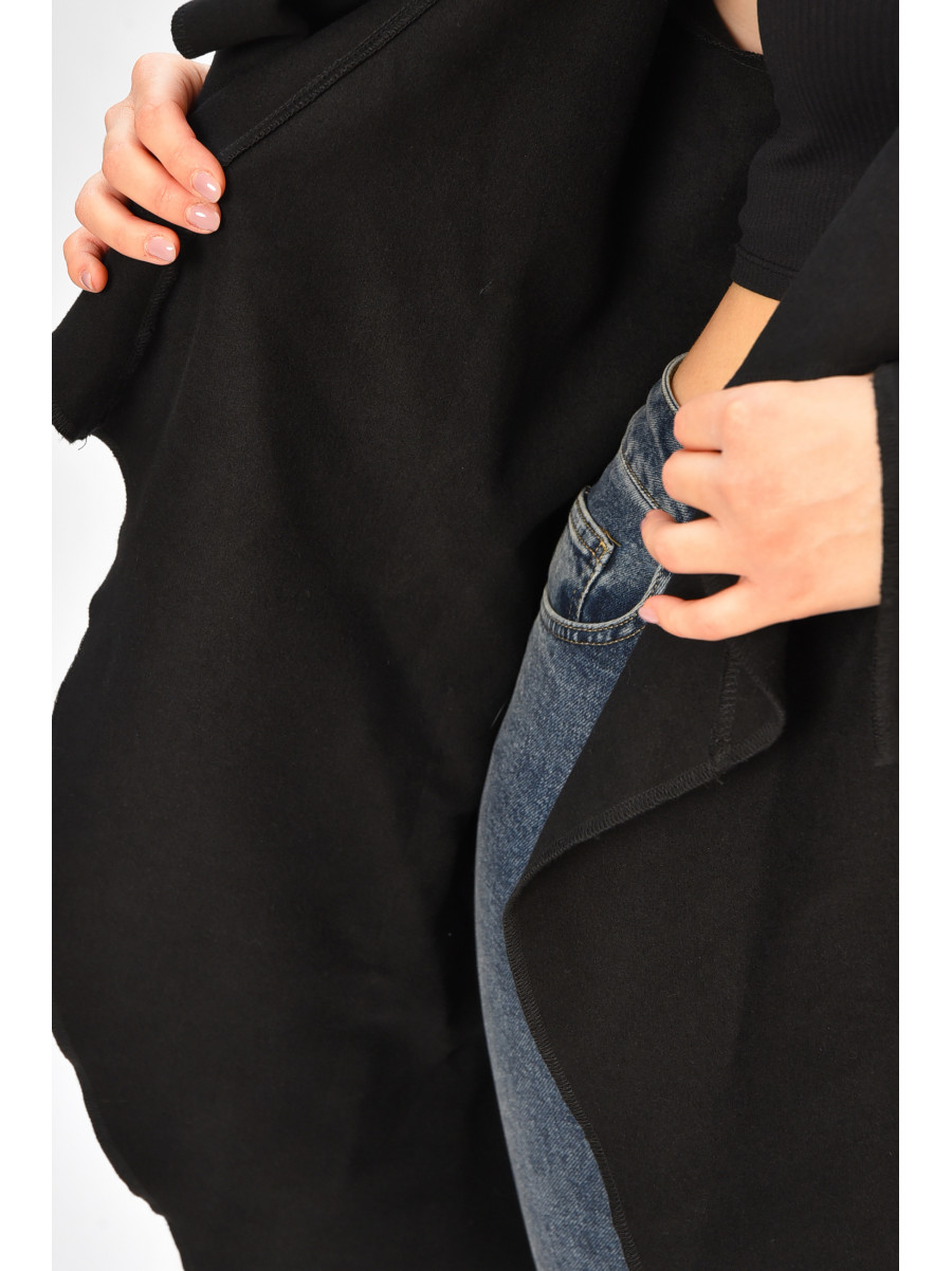 Кардиган женский полубатальные черного цвета 207757C