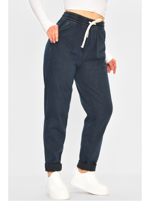 Штаны женские темно-синего цвета 582-2 207758C