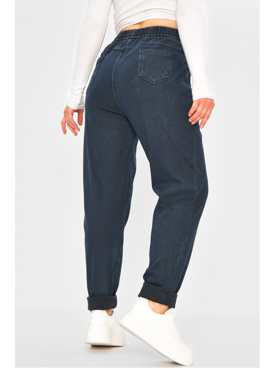 Штаны женские темно-синего цвета 582-2 207758C