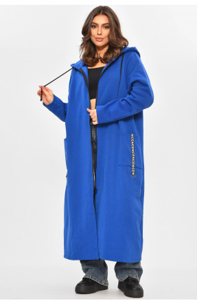 Кардиган жіночий батальний на флісі синього кольору 8396 207775C Кардиган жіночий батальний на флісі синього кольору 8396 207775C