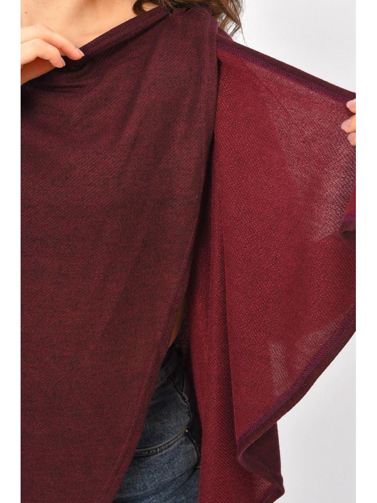 Кардиган жіночий напівбатальний бордового кольору 8274 207777C