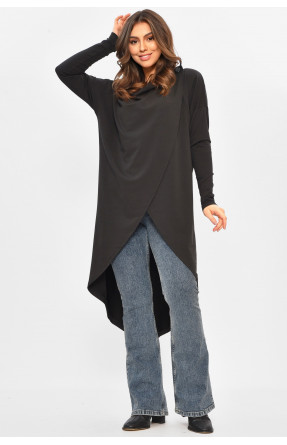 Кардиган жіночий напівбатальний чорного кольору 8274 207778C Кардиган жіночий напівбатальний чорного кольору 8274 207778C