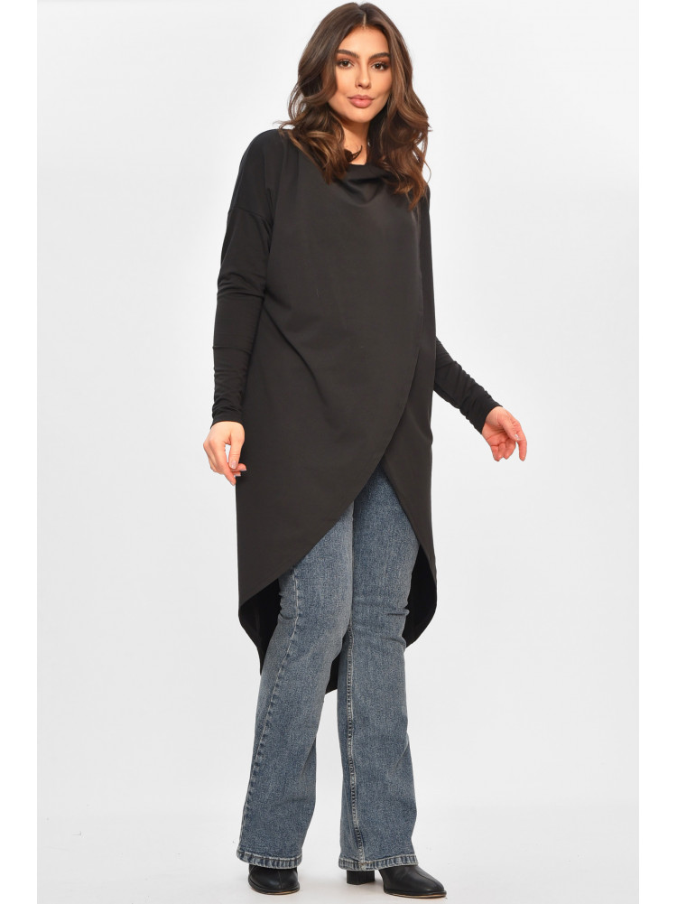 Кардиган жіночий напівбатальний чорного кольору 8274 207778C