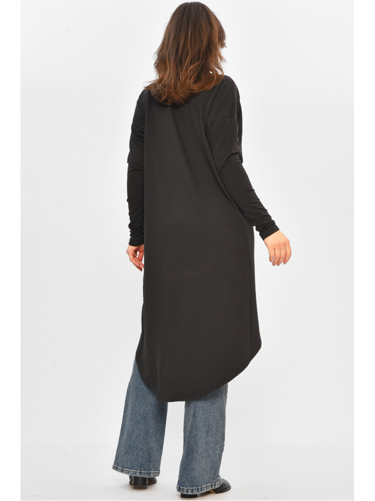 Кардиган жіночий напівбатальний чорного кольору 8274 207778C