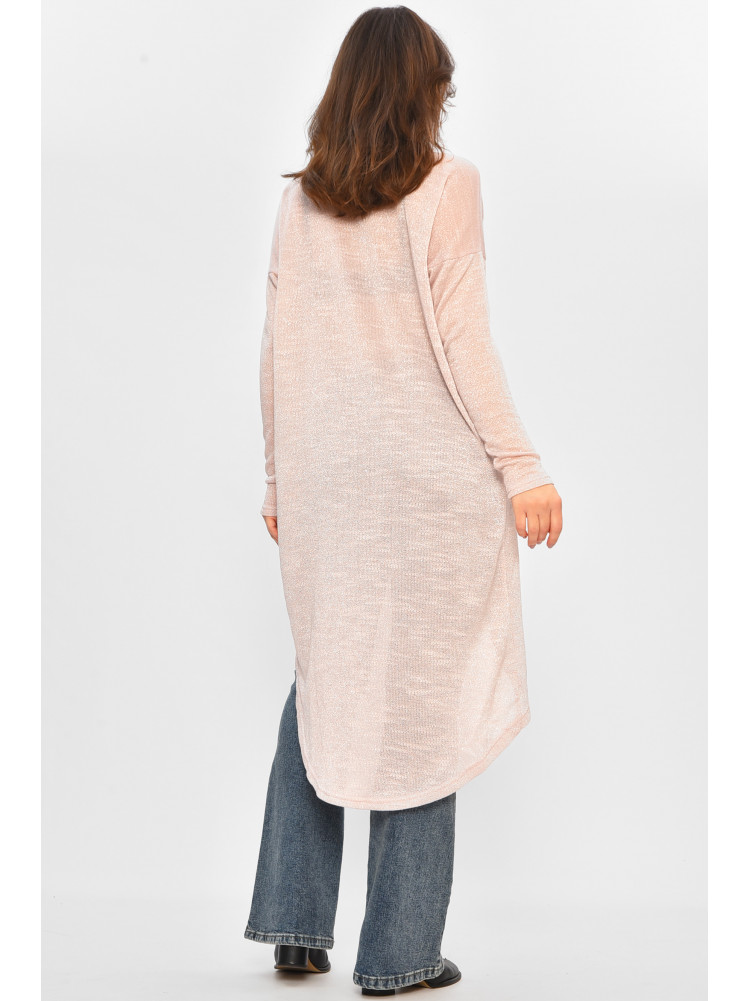 Кардиган жіночий напівбатальний рожевого кольору 8274 207779C