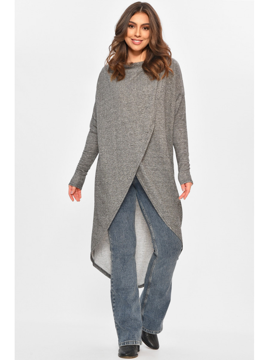Кардиган жіночий напівбатальний сірого кольору 8274 207780C