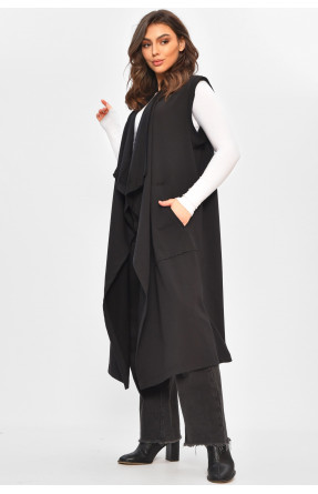 Кардиган жіночий напівбатальний чорного кольору 8095 207783C Кардиган жіночий напівбатальний чорного кольору 8095 207783C