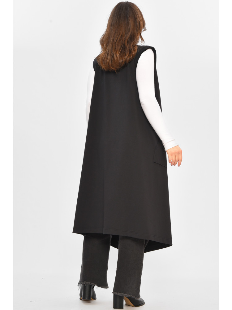 Кардиган жіночий напівбатальний чорного кольору 8095 207783C