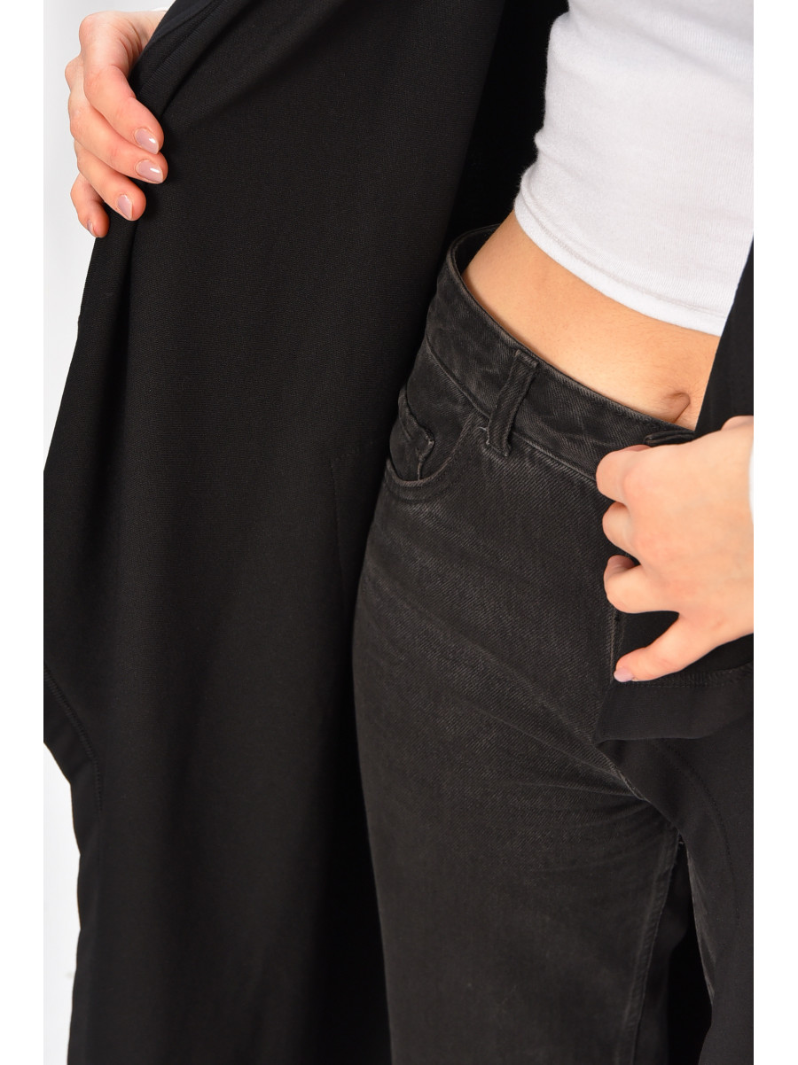 Кардиган жіночий напівбатальний чорного кольору 8095 207783C