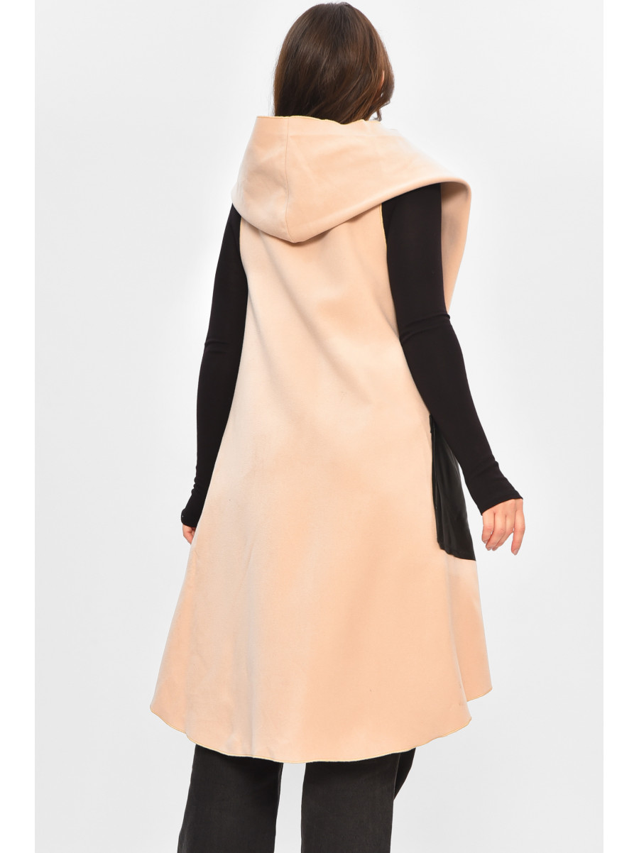 Кардиган жіночий напівбатальний бежевого кольору 207784C