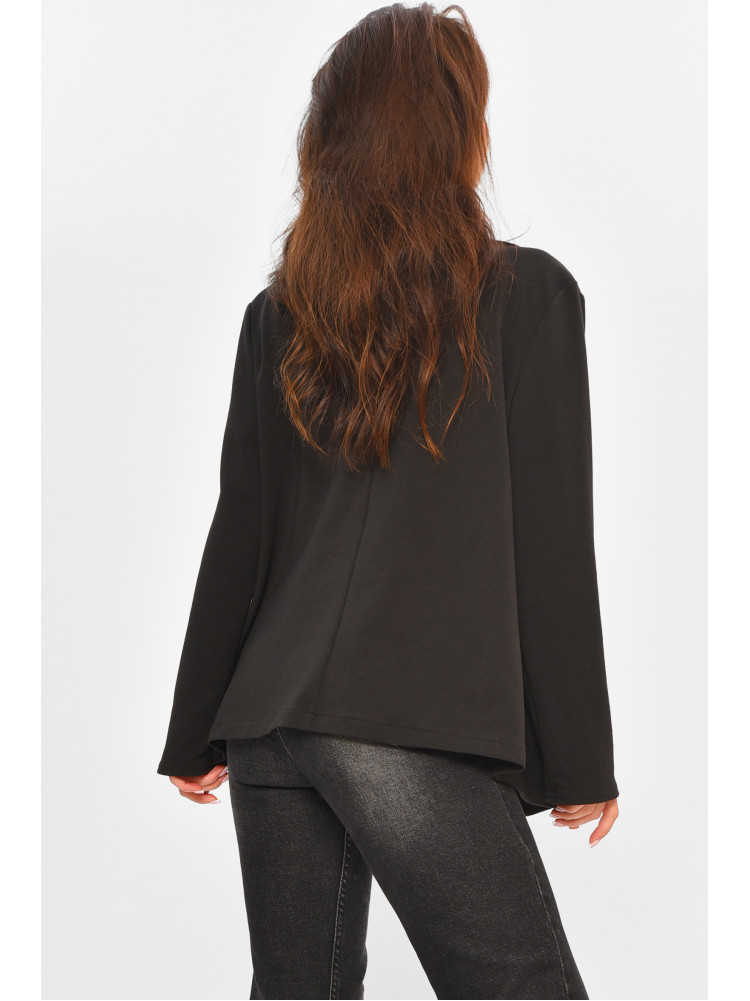 Кардиган жіночий однотонний чорного кольору 207785C