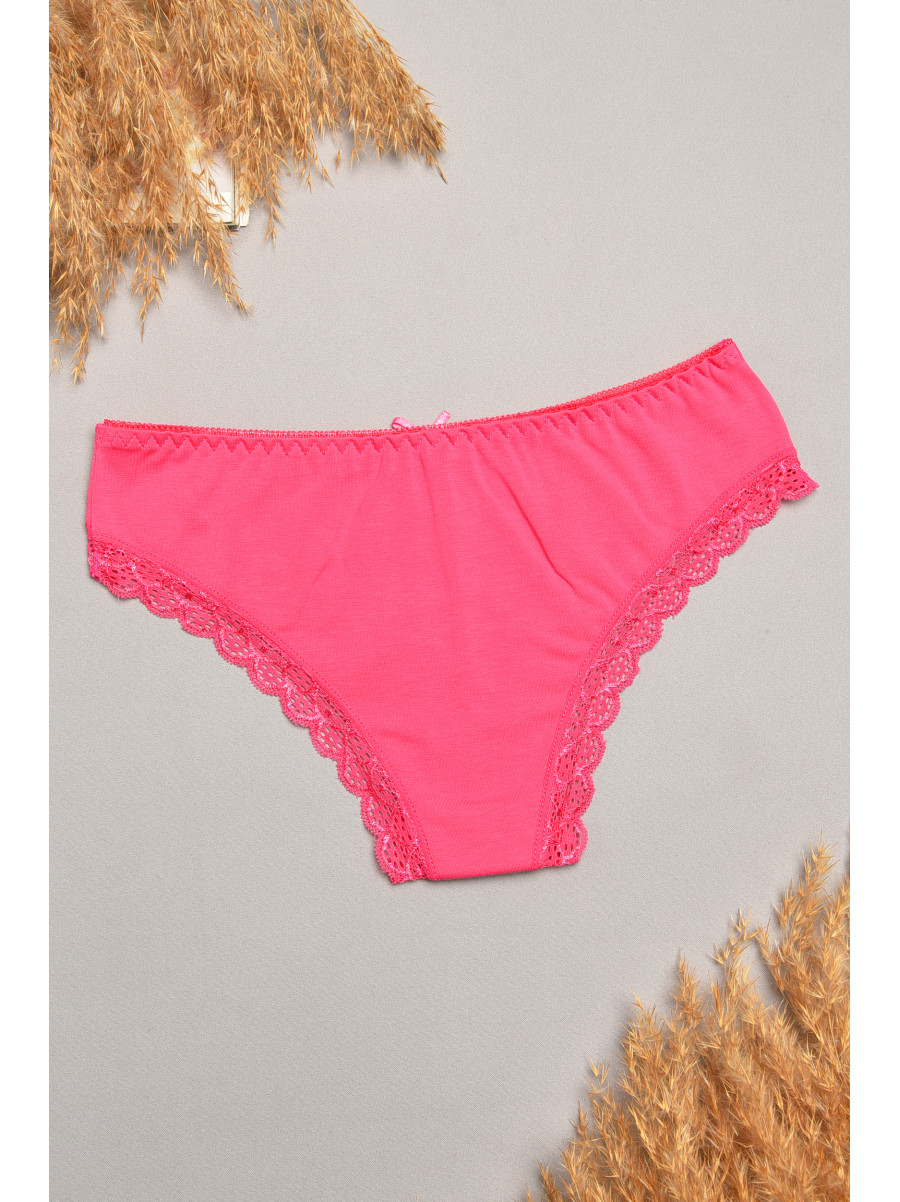 Трусы женские гипюровые малинового цвета 7900 207798C