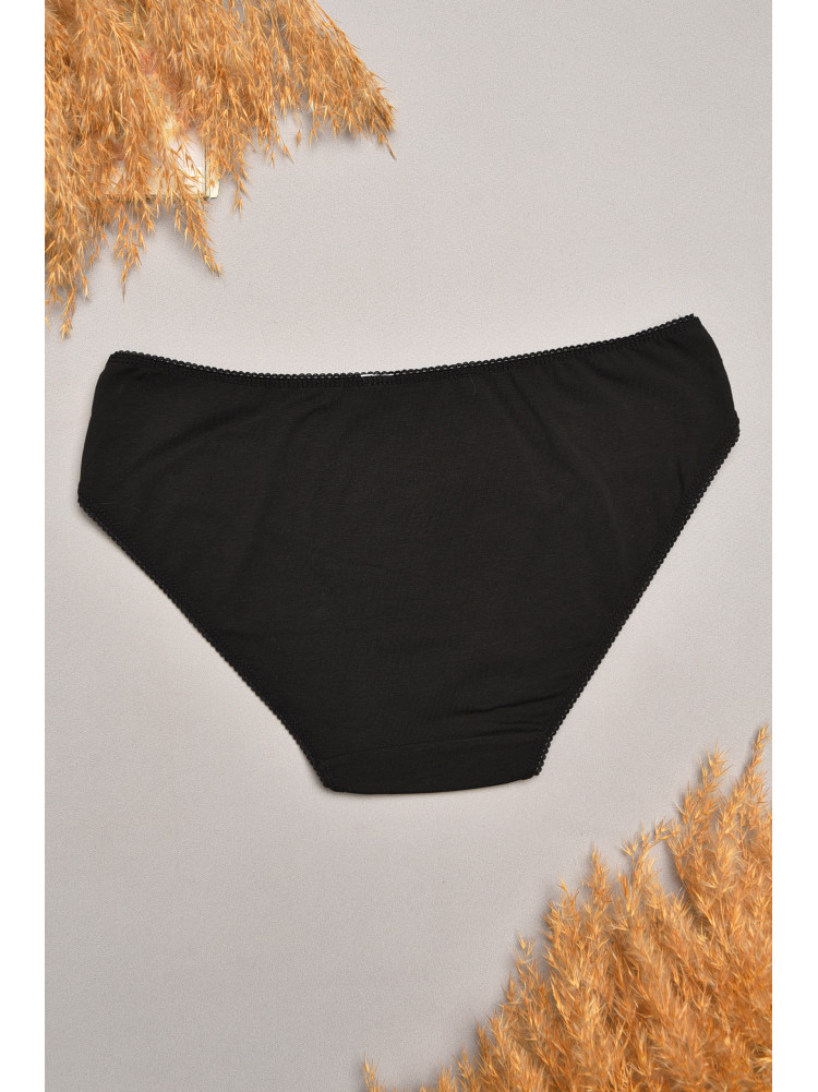 Трусы женские чорного цвета с гипюровыми вставками 7884 207805C Трусы женские чорного цвета с гипюровыми вставками 7884 207805C