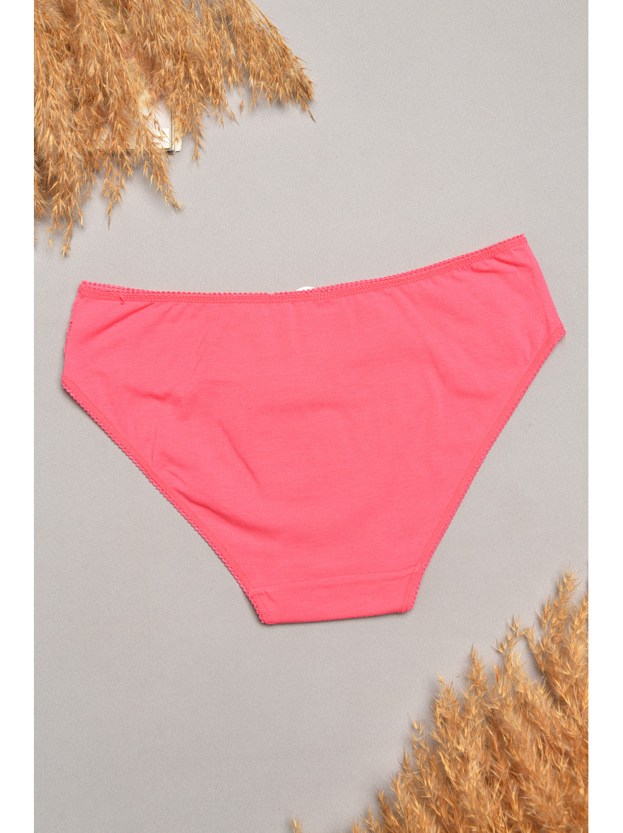 Трусы женские розового цвета с гипюровыми вставками 7884 207806C