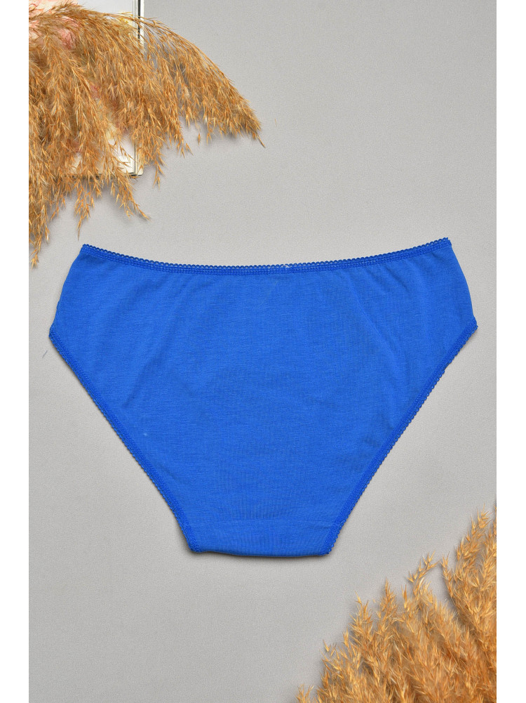 Трусы женские синего цвета с гипюровыми вставками 7884 207808C