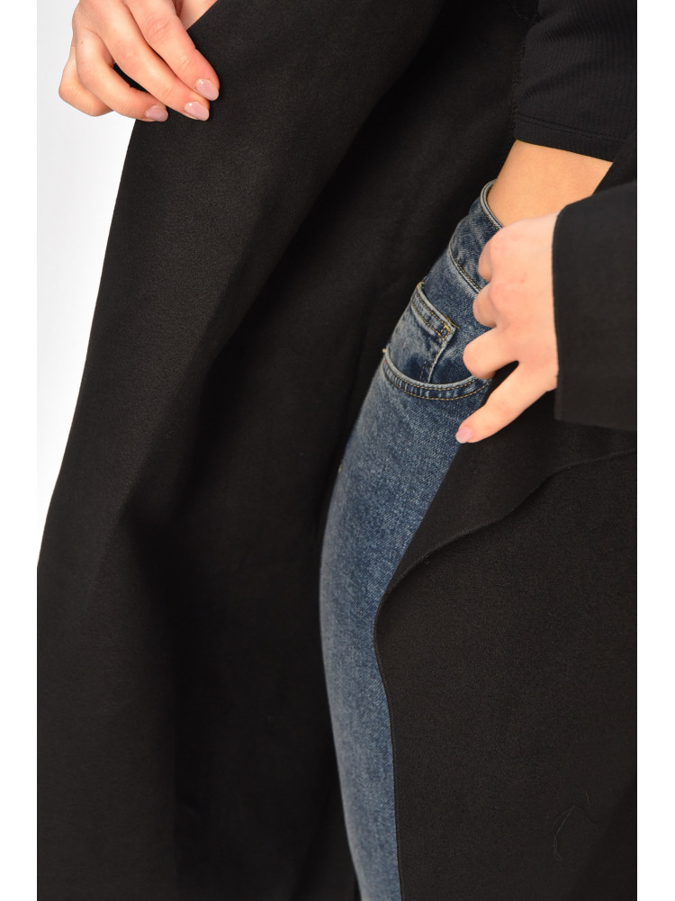 Кардиган жіночий однотонний чорного кольору 8140 207810C