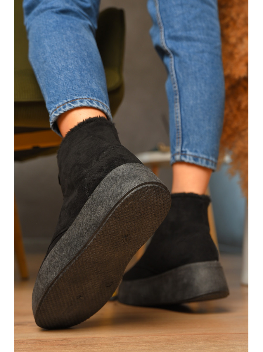 Ботинки женские зимние черного цвета 2024-19-2 з/ш 207817C