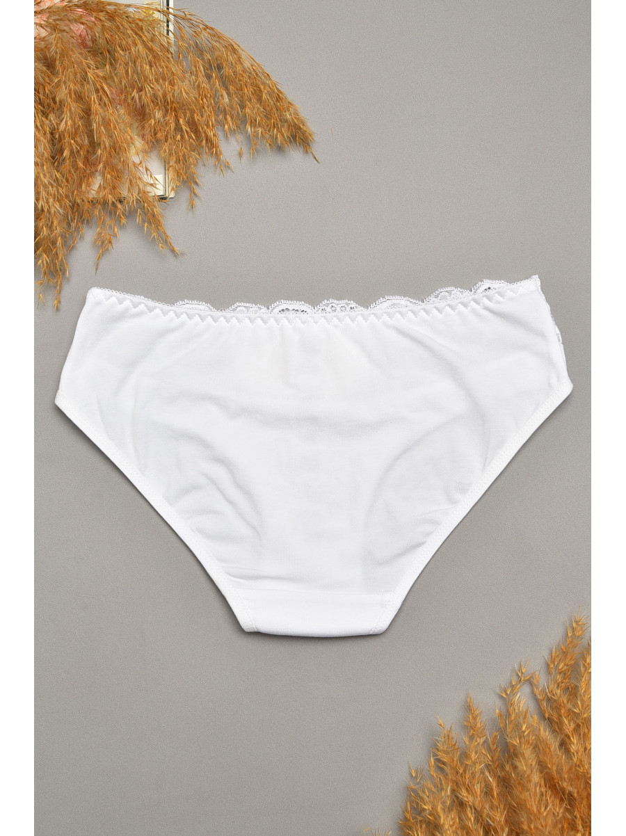 Трусы женские белого цвета с гипюровыми вставками 7882 207819C Трусы женские белого цвета с гипюровыми вставками 7882 207819C