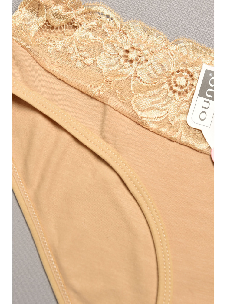 Трусы женские бежевого цвета с гипюровыми вставками 7882 207820C Трусы женские бежевого цвета с гипюровыми вставками 7882 207820C