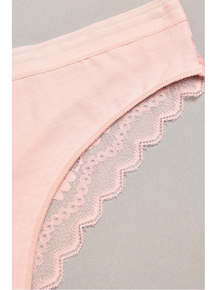 Трусы женские пудрового цвета с гипюровыми вставками 1275 207824C Трусы женские пудрового цвета с гипюровыми вставками 1275 207824C