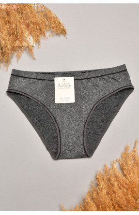 Трусы женские однотонные серого цвета 2372 207827C