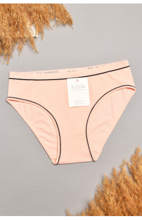 Трусы женские однотонные светло-розового цвета 2372 207830C