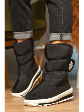 Дутики женские на овчине черного цвета G-112-8 207831C Дутики женские на овчине черного цвета G-112-8 207831C