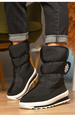 Дутики жіночі на овчині чорного кольору G-112-8 207831C Дутики жіночі на овчині чорного кольору G-112-8 207831C