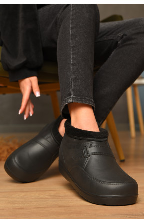 Галоши женские на меху черного цвета ГП-32 207832C Галоши женские на меху черного цвета ГП-32 207832C