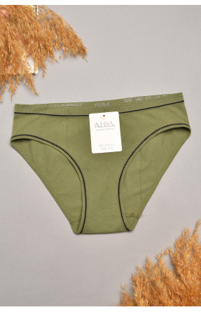 Трусы женские однотонные цвета хаки 2372 207834C Трусы женские однотонные цвета хаки 2372 207834C