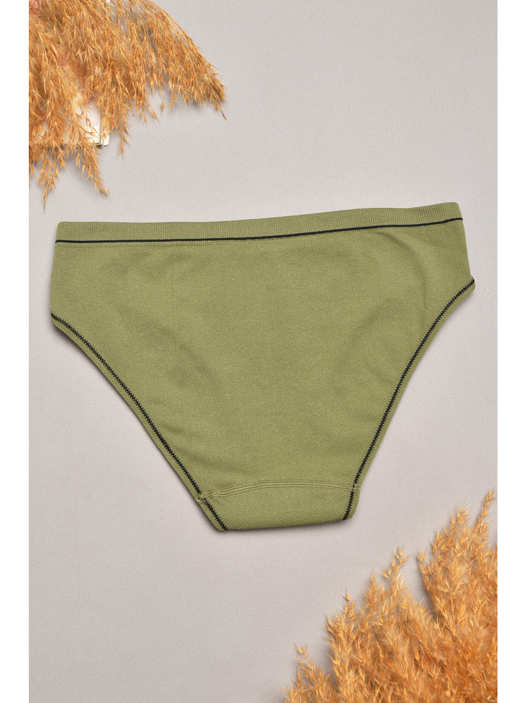 Трусы женские однотонные цвета хаки 2372 207834C