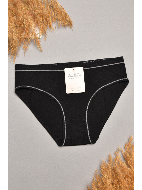 Трусы женские однотонные черного цвета 2372 207835C