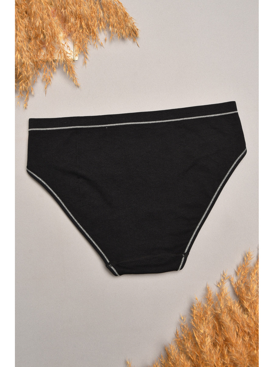 Трусы женские однотонные черного цвета 2372 207835C