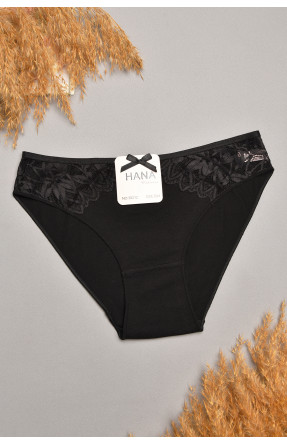 Трусы женские черного цвета с гипюровыми вставками 35212 207838C Трусы женские черного цвета с гипюровыми вставками 35212 207838C