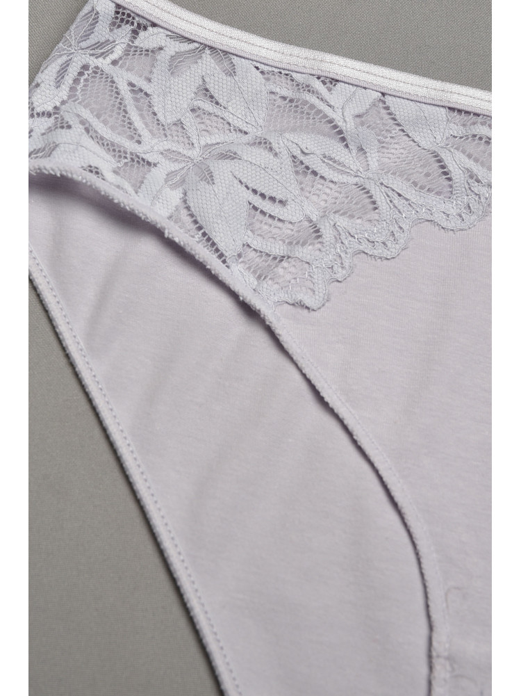 Трусы женские сиреневого цвета с гипюровыми вставками 35212 207840C