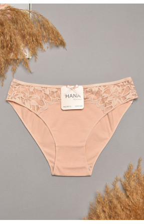Трусы женские бежевого цвета с гипюровыми вставками 35212 207841C Трусы женские бежевого цвета с гипюровыми вставками 35212 207841C