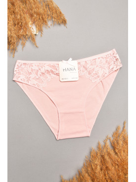 Труси жіночі пудрового кольору з гіпюровими вставками 35212 207842C Труси жіночі пудрового кольору з гіпюровими вставками 35212 207842C
