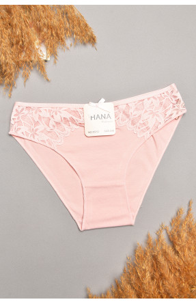 Трусы женские пудрового цвета с гипюровыми вставками 35212 207842C Трусы женские пудрового цвета с гипюровыми вставками 35212 207842C