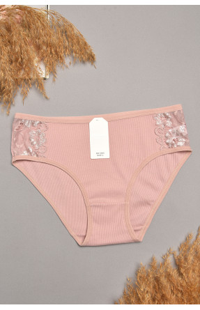Трусы женские однотоные пудрового цвета 5965 207844C Трусы женские однотоные пудрового цвета 5965 207844C