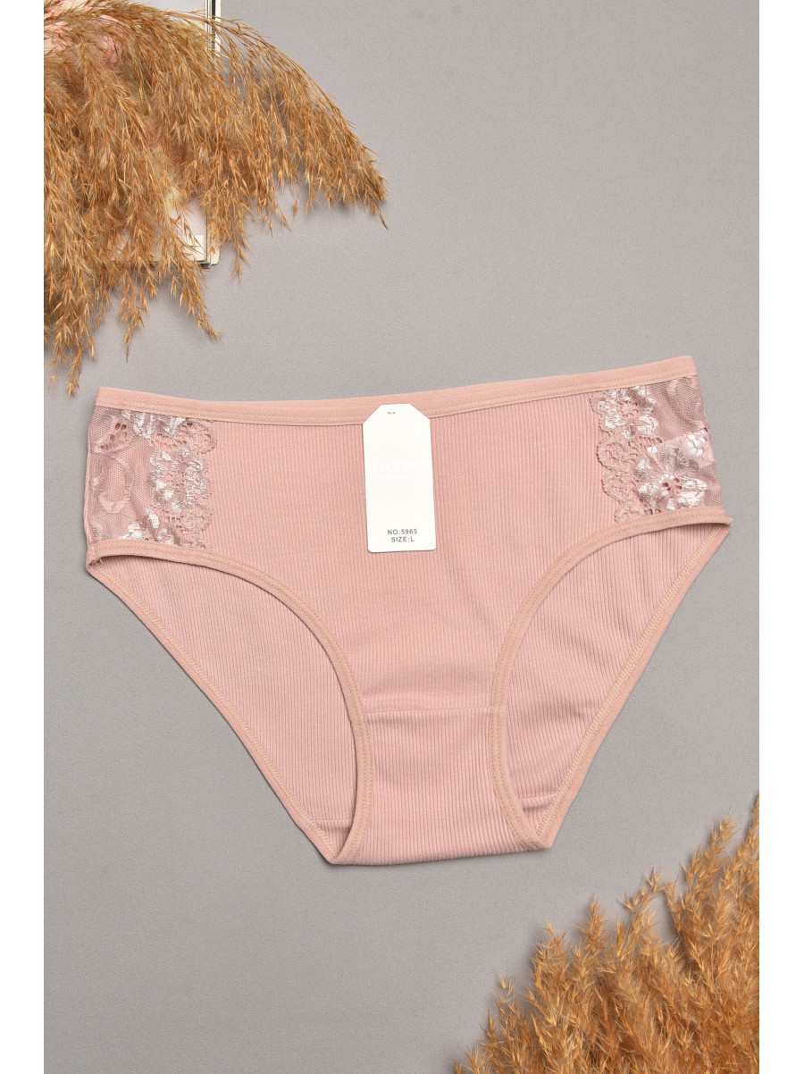 Трусы женские однотоные пудрового цвета 5965 207844C