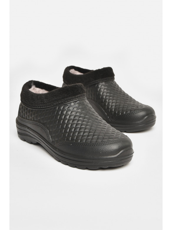 Калоші чоловічі на хутрі чорного кольору ГП-26 207847C