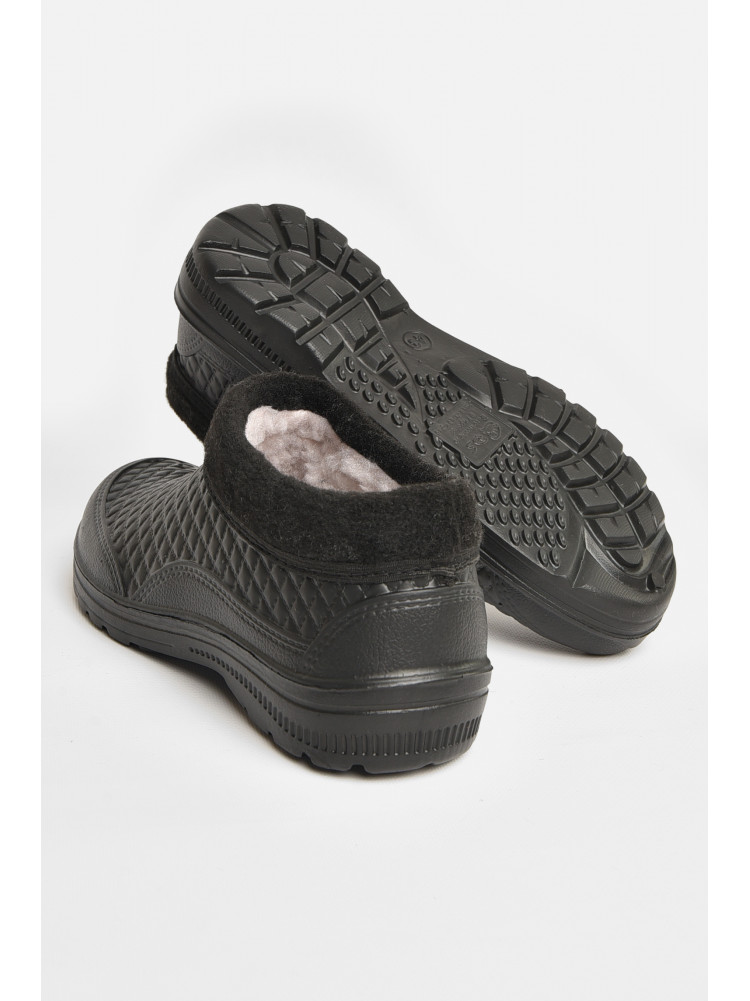 Калоші чоловічі на хутрі чорного кольору ГП-26 207847C