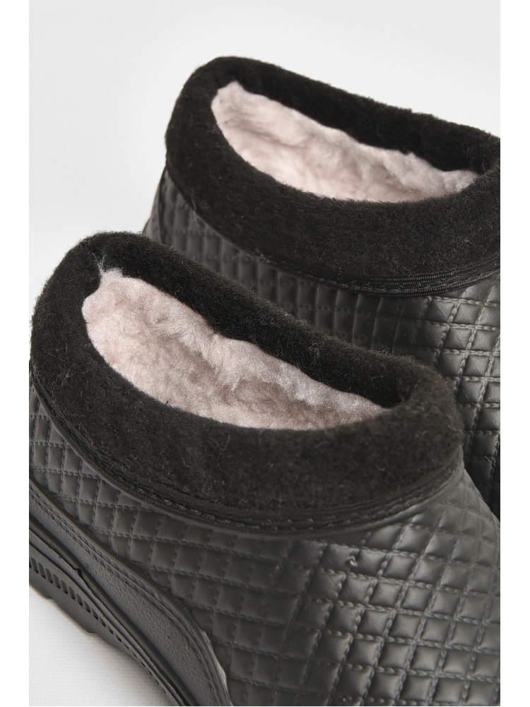 Калоші чоловічі на хутрі чорного кольору ГП-26 207847C