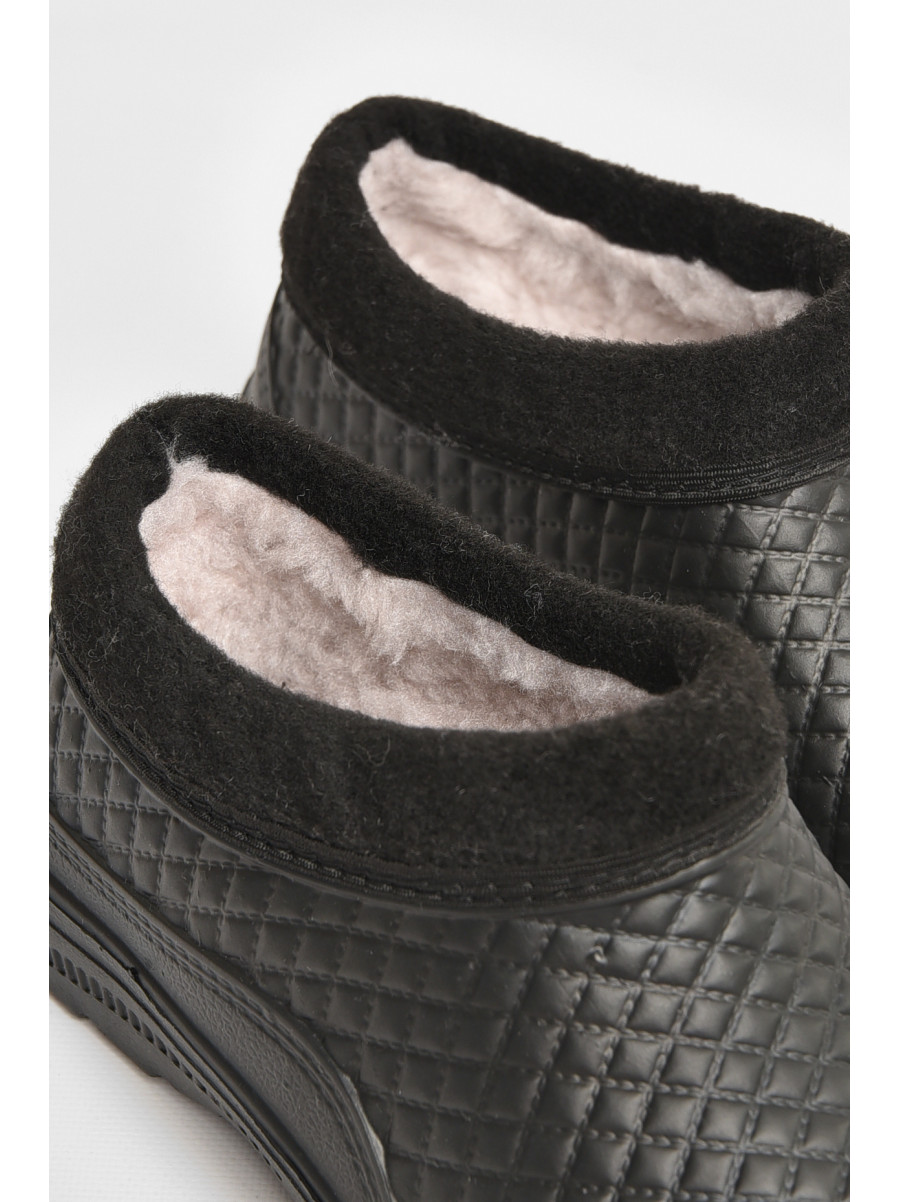 Калоші чоловічі на хутрі чорного кольору ГП-26 207847C