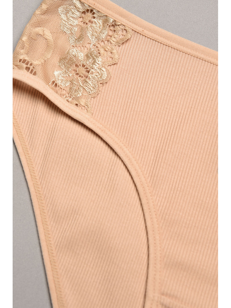 Труси жіночі однотонні бежевого кольору 5965 207849C Труси жіночі однотонні бежевого кольору 5965 207849C