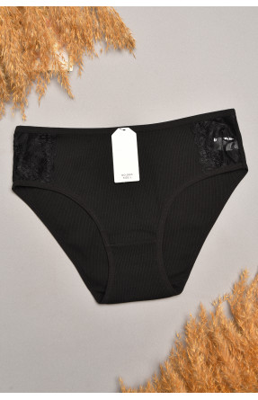 Труси жіночі однотонні чорного кольору 5965 207850C Труси жіночі однотонні чорного кольору 5965 207850C